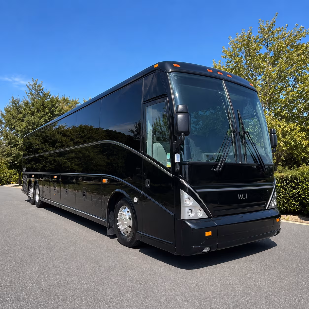 quincy charter bus services exterior